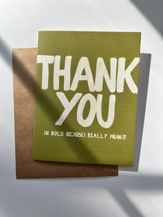Bold Thank You Card | Thank You